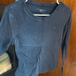 Tommy Hilfiger Navy Blue Long Sleeve Crew Tee